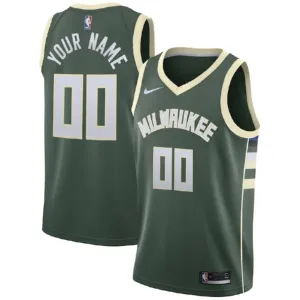 Nike Milwaukee Bucks Trikot Personalisiert Icon Edition Swingman Grün Für Herren