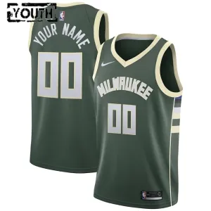 Nike Milwaukee Bucks Trikot Personalisiert Icon Edition Swingman Grün Für Kinder