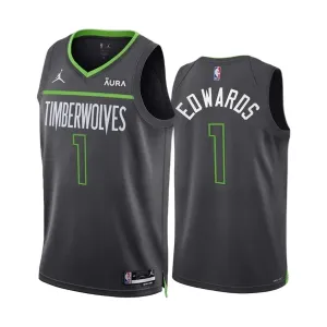 Jordan Minnesota Timberwolves Anthony Edwards 1 Trikot Statement Edition Swingman Für Herren