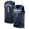 Nike Minnesota Timberwolves Anthony Edwards 1 Trikot Icon Edition Swingman Navy Für Herren