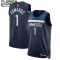 Nike Minnesota Timberwolves Anthony Edwards 1 Trikot Icon Edition Swingman Navy Für Kinder