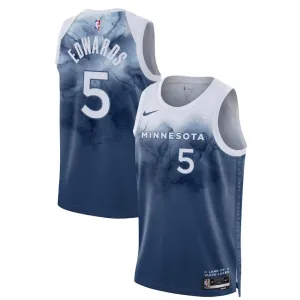Nike Minnesota Timberwolves Anthony Edwards 5 Trikot City Edition 23/24 Swingman Blau Für Herren
