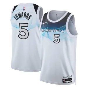 Nike Minnesota Timberwolves Anthony Edwards Trikot City Edition 24/25 Swingman Weiß Für Herren