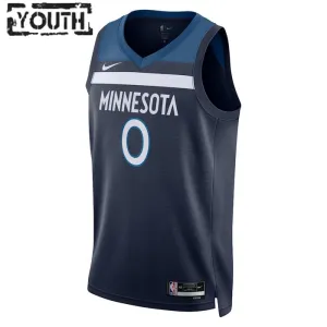 Nike Minnesota Timberwolves D Angelo Russell Trikot Icon Edition Swingman Navy Für Kinder