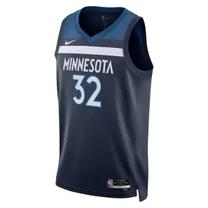 Nike Minnesota Timberwolves Karl Anthony Towns 32 Trikot Icon Edition Swingman Navy Für Herren
