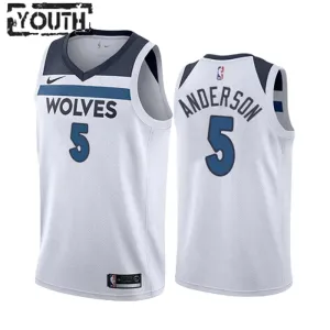 Nike Minnesota Timberwolves Kyle Anderson 5 Trikot Association Edition Swingman Weiß Für Kinder