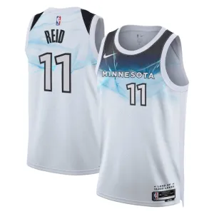 Nike Minnesota Timberwolves Naz Reid Trikot City Edition 24/25 Swingman Weiß Für Herren