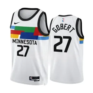 Nike Minnesota Timberwolves Rudy Gobert 27 Trikot City Edition 22/23 Swingman Weiß Für Herren