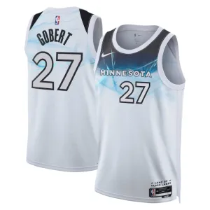 Nike Minnesota Timberwolves Rudy Gobert Trikot City Edition 24/25 Swingman Weiß Für Herren