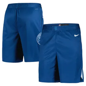 Nike Minnesota Timberwolves Shorts City Edition 23/24 Swingman Blau Für Herren