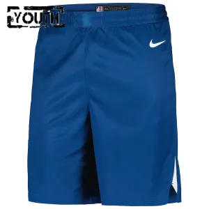 Nike Minnesota Timberwolves Shorts City Edition 23/24 Swingman Blau Für Kinder