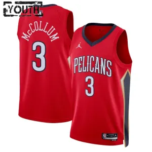 Jordan New Orleans Pelicans CJ Mccollum 3 Trikot Statement Edition Swingman Rot Für Kinder