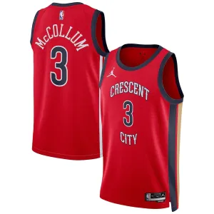 Jordan New Orleans Pelicans CJ McCollum Trikot Statement Edition 23/24 Swingman Rot Für Herren