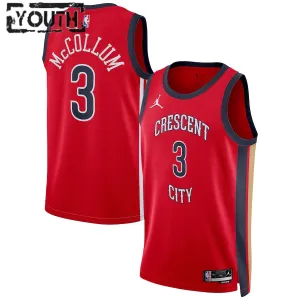 Jordan New Orleans Pelicans CJ McCollum Trikot Statement Edition 23/24 Swingman Rot Für Kinder