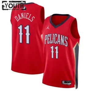 Jordan New Orleans Pelicans Dyson Daniels 11 Trikot Statement Edition Swingman Rot Für Kinder