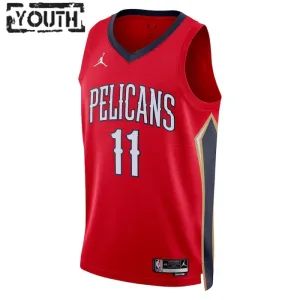 Jordan New Orleans Pelicans Dyson Daniels 11 Trikot Statement Edition Swingman Rot Für Kinder