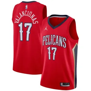 Jordan New Orleans Pelicans jonas valanciunas 17 Trikot Statement Edition Swingman Rot Für Herren