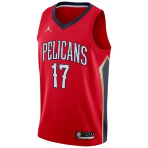Jordan New Orleans Pelicans jonas valanciunas 17 Trikot Statement Edition Swingman Rot Für Herren