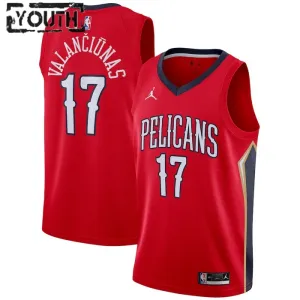 Jordan New Orleans Pelicans jonas valanciunas 17 Trikot Statement Edition Swingman Rot Für Kinder