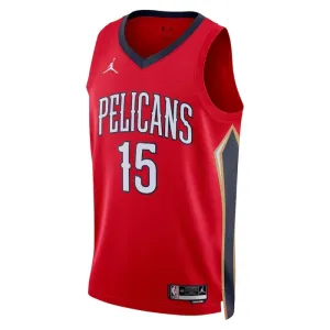 Jordan New Orleans Pelicans Jose Alvarado 15 Trikot Statement Edition Swingman Rot Für Herren