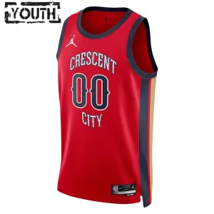 Jordan New Orleans Pelicans Trikot Personalisiert Statement Edition 23/24 Swingman Rot Für Kinder