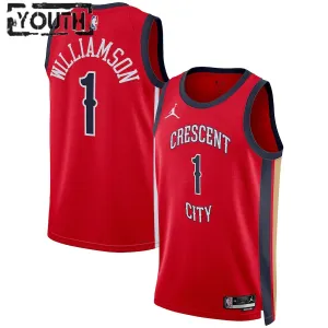 Jordan New Orleans Pelicans Zion Williamson Trikot Statement Edition 23/24 Swingman Rot Für Kinder