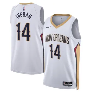 Nike New Orleans Pelicans Brandon Ingram 14 Trikot Association Edition Swingman Weiß Für Herren