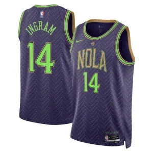 Nike New Orleans Pelicans Brandon Ingram Trikot City Edition 24/25 Swingman Lila Für Herren