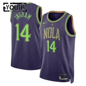 Nike New Orleans Pelicans Brandon Ingram Trikot City Edition 24/25 Swingman Lila Für Kinder