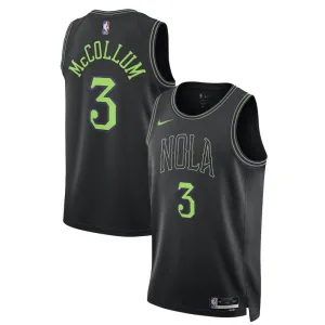 Nike New Orleans Pelicans CJ McCollum 3 Trikot City Edition 23/24 Swingman Blau Für Herren