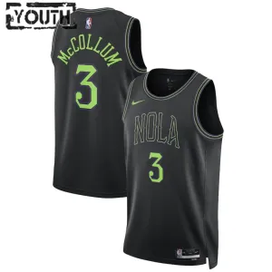 Nike New Orleans Pelicans CJ McCollum 3 Trikot City Edition 23/24 Swingman Blau Für Kinder