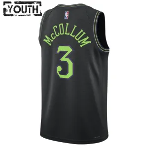 Nike New Orleans Pelicans CJ McCollum 3 Trikot City Edition 23/24 Swingman Blau Für Kinder