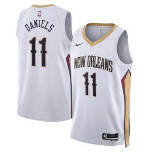 Nike New Orleans Pelicans Dyson Daniels 11 Trikot Association Edition Swingman Weiß Für Herren