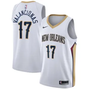 Nike New Orleans Pelicans jonas valanciunas 17 Trikot Association Edition Swingman Weiß Für Herren