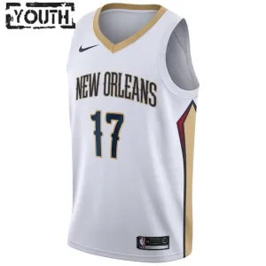Nike New Orleans Pelicans jonas valanciunas 17 Trikot Association Edition Swingman Weiß Für Kinder