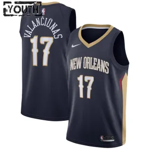 Nike New Orleans Pelicans jonas valanciunas 17 Trikot Icon Edition Swingman Navy Für Kinder