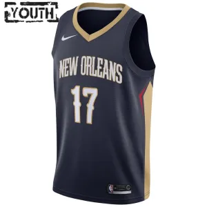 Nike New Orleans Pelicans jonas valanciunas 17 Trikot Icon Edition Swingman Navy Für Kinder