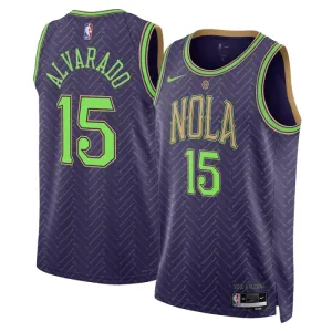 Nike New Orleans Pelicans Jose Alvarado Trikot City Edition 24/25 Swingman Lila Für Herren