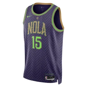 Nike New Orleans Pelicans Jose Alvarado Trikot City Edition 24/25 Swingman Lila Für Herren