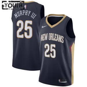 Nike New Orleans Pelicans Trey Murphy III 25 Trikot Icon Edition Swingman Navy Für Kinder