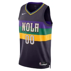 Nike New Orleans Pelicans Trikot Personalisiert City Edition 22/23 Swingman Schwarz Für Herren