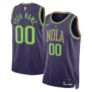Nike New Orleans Pelicans Trikot Personalisiert City Edition 24/25 Swingman Lila Für Herren