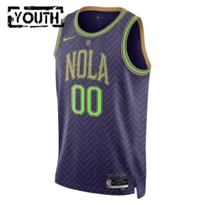 Nike New Orleans Pelicans Trikot Personalisiert City Edition 24/25 Swingman Lila Für Kinder