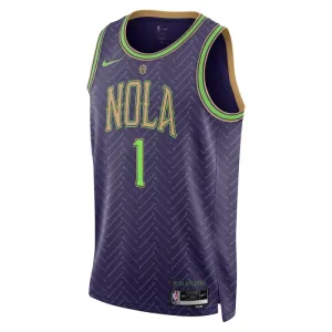 Nike New Orleans Pelicans Zion Williamson Trikot City Edition 24/25 Swingman Lila Für Herren