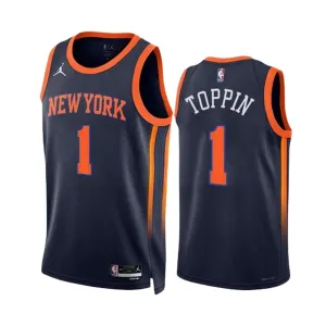 Jordan New York Knicks Obi Toppin 1 Trikot Statement Edition Swingman Navy Für Herren Jordan New York Knicks Obi Toppin 1 Trikot Statement Edition Swingman Navy Für Herren