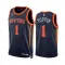 Jordan New York Knicks Obi Toppin 1 Trikot Statement Edition Swingman Navy Für Herren