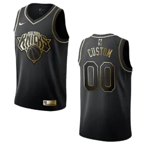 Nike New York Knicks Golden Edition Trikot Personalisiert Swingman Schwarz Für Herren Nike New York Knicks Golden Edition Trikot Personalisiert Swingman Schwarz Für Herren