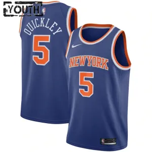 Nike New York Knicks Immanuel Quickley 5 Trikot Icon Edition Swingman Für Kinder