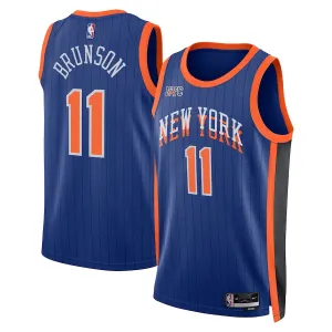 Nike New York Knicks Jalen Brunson Trikot City Edition 23/24 Swingman Blau Für Herren