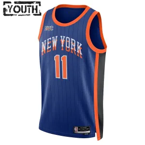 Nike New York Knicks Jalen Brunson Trikot City Edition 23/24 Swingman Blau Für Kinder